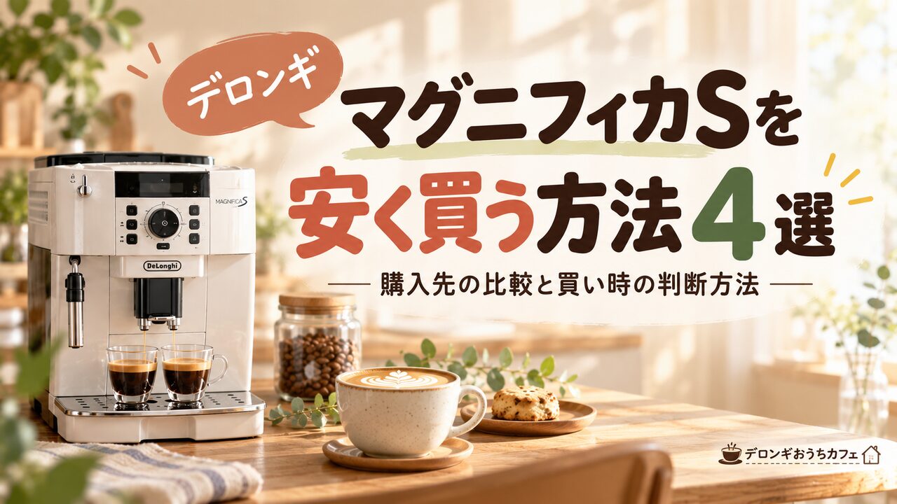 デロンギマグニフィカSを安く買う方法4選｜購入先の比較と買い時の判断方法