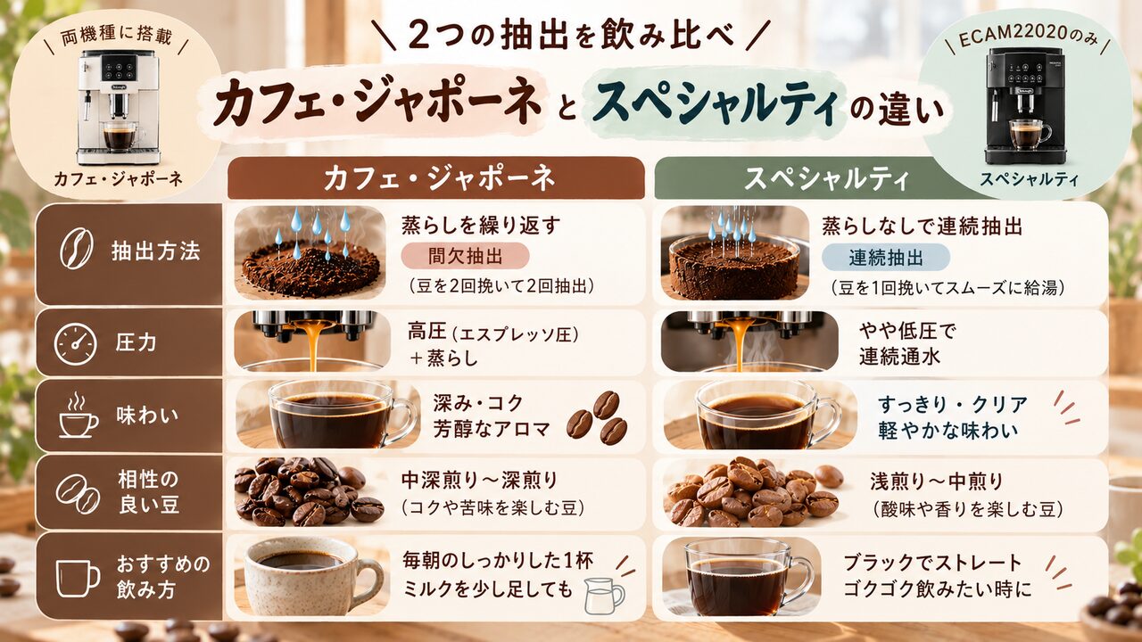 カフェ・ジャポーネとスペシャルティの違い