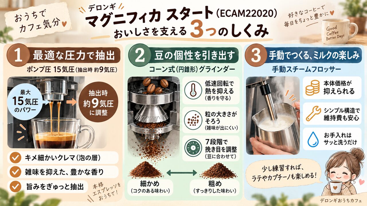 マグニフィカスタート(デロンギECAM22020)の値段が高い理由