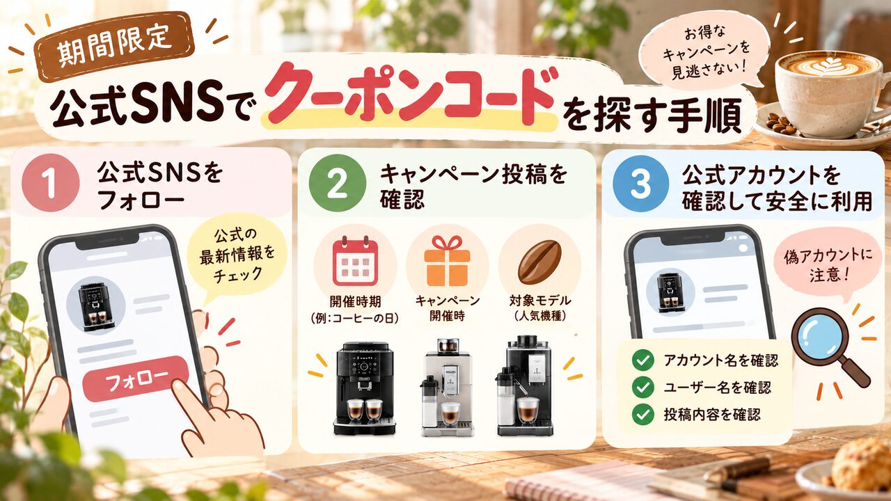 【期間限定】公式Xでクーポンコードを探す手順