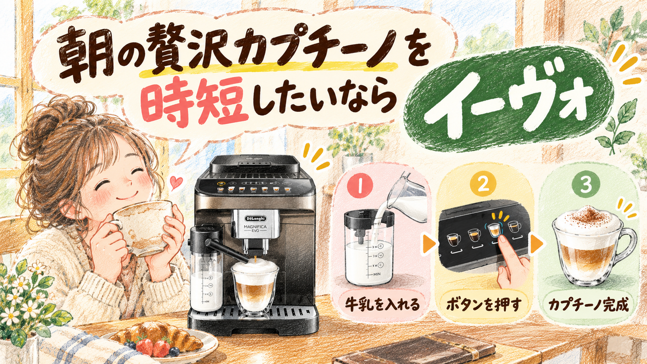 朝の贅沢カプチーノを時短したいなら「イーヴォ」