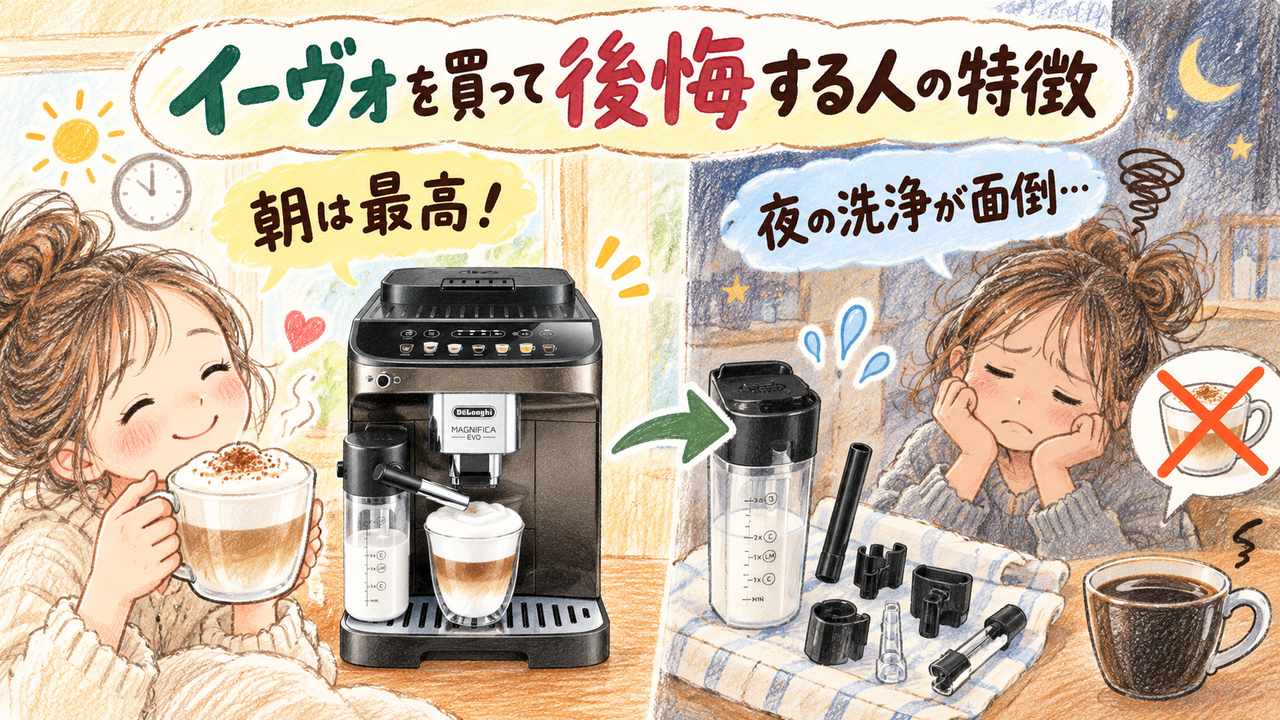 イーヴォ：毎晩の分解洗浄が億劫で使わなくなる人
