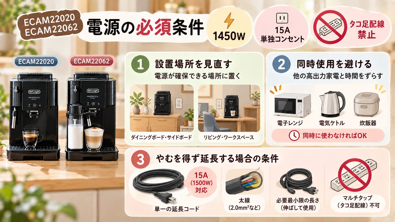 電気の必須条件と対策