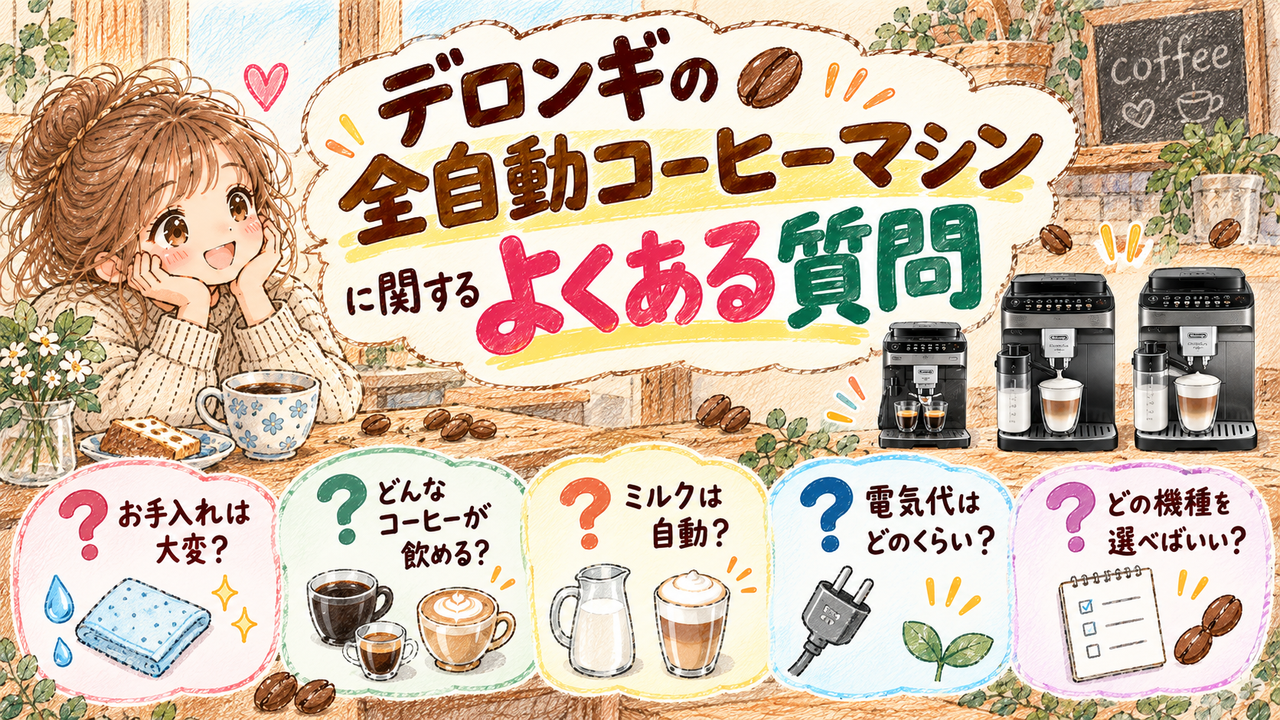 デロンギの全自動コーヒーマシンに関するよくある質問